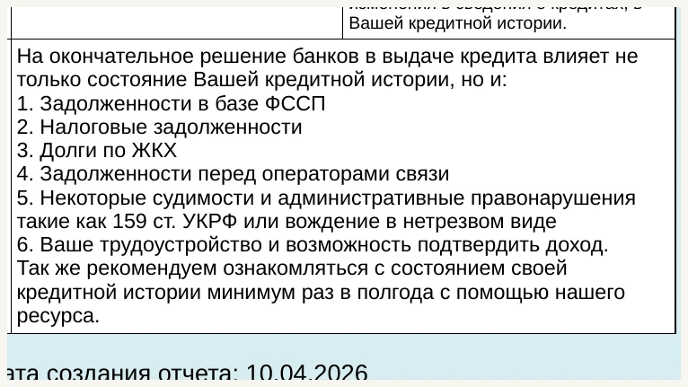 Обезличенный пример пошагового плана
